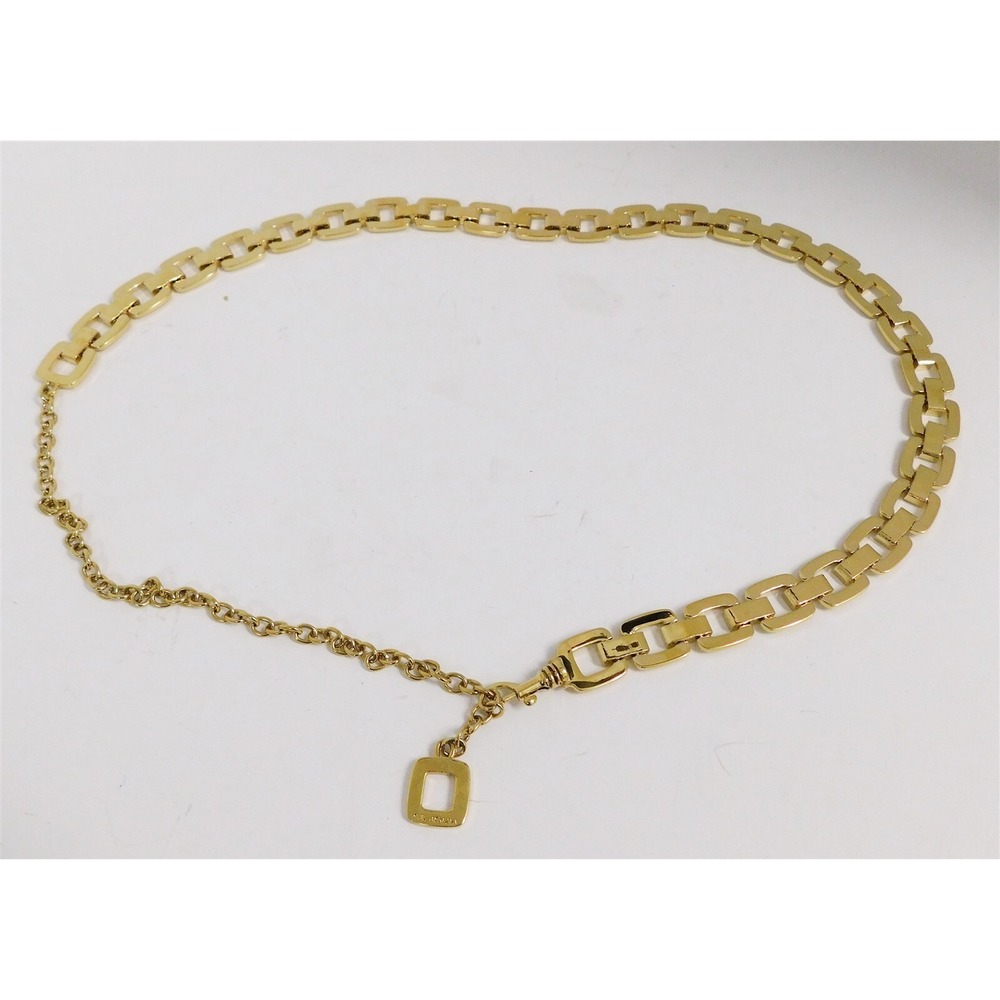 St John Gold Link Chain Belt 29-41 inches